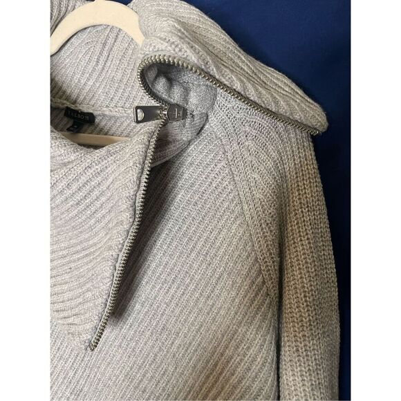 Talbots Grey Zipper Sweater M - Picture 8 of 8
